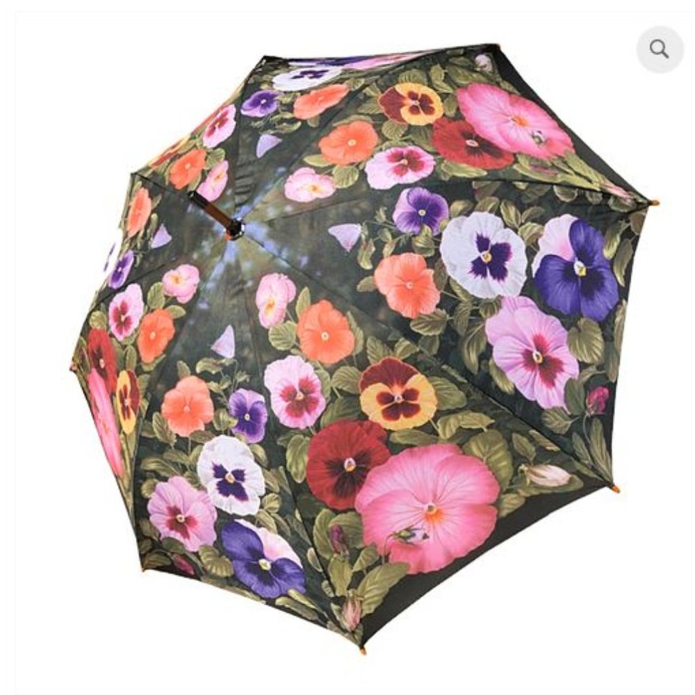 Pansies Stick Umbrella